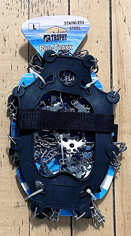 TROPHY ANGLER PRO-TRAXX Stainless Steel Ice Crampon CLEATS