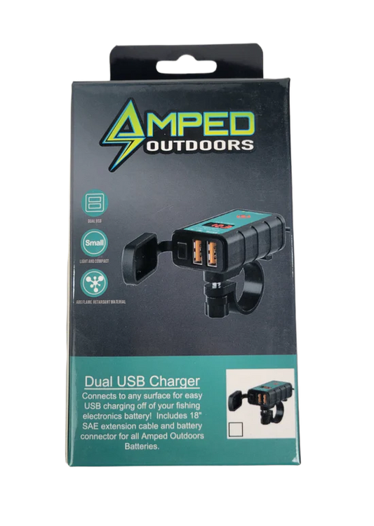 AMPED DUAL USB CHARGER
