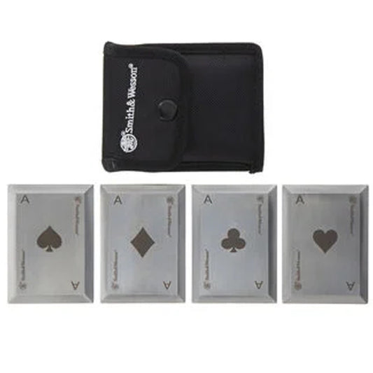 Smith & Wesson 1136222 Bullseye Throwing Cards, 4pk, Clam