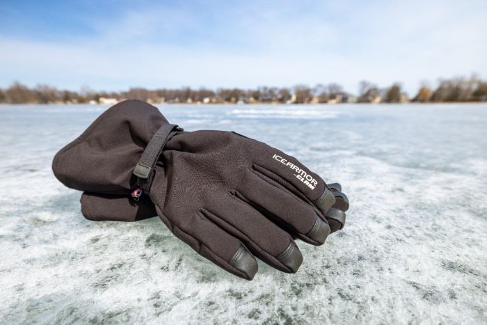 Clam Men's IceArmor by Clam Extreme Ice Fishing Gloves