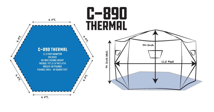 CLAM C-890 Thermal Hub 6 SIDED