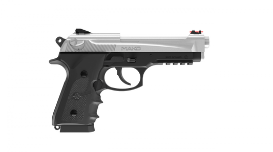 Crosman CM9B Mako CO2 Powered, Semi Auto Blowback BB Air Pistol, 425 fps