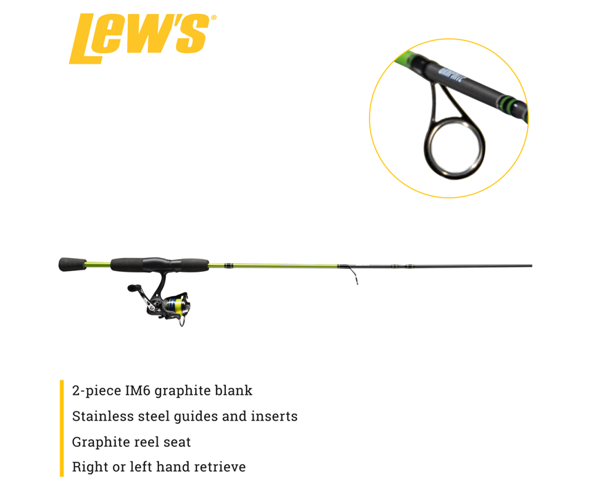 Mr. Crappie Crappie Thunder 2pc Rod/75 Size Spinning Combo