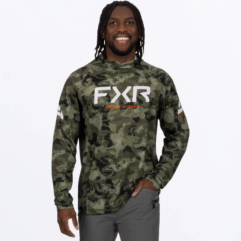 FXR Derby Drift Camo Air UPF Pullover Hoodie