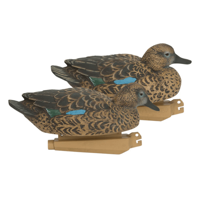 GHG Pro-Grade Blue-Winged Teal Decoys - Early Hen Season Pack (1/2 dozen)