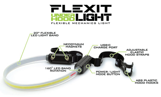 FLEXIT Under Hood Light - Mechanics Flexible Work Light