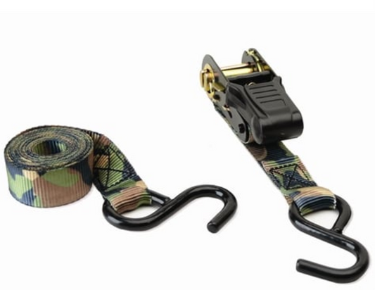 HME HMERS2PK TIE DOWN CP6 2PK RATCHET TIE DOWN CAMO