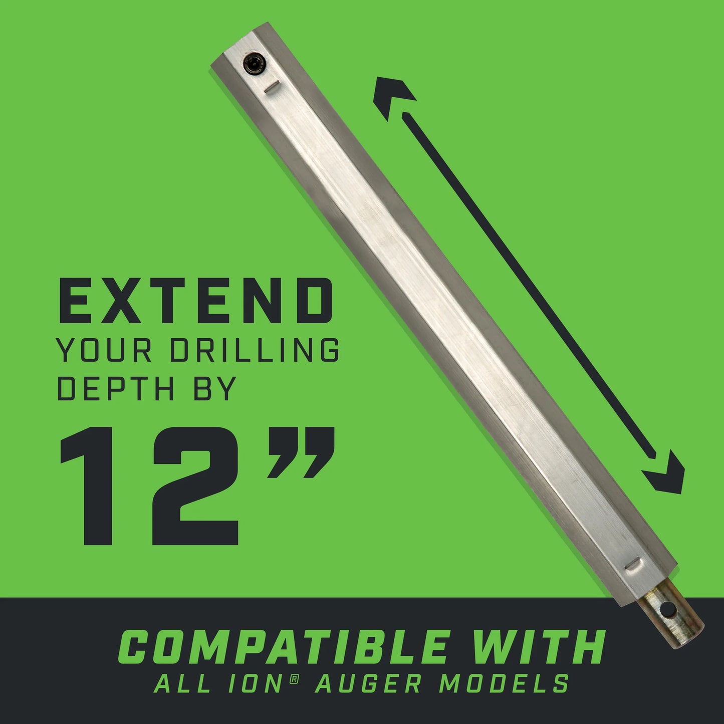 ION 33596 ION Extention 12" Hex Shaft