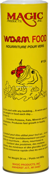 Magic 124 Worm Food 24oz Canister