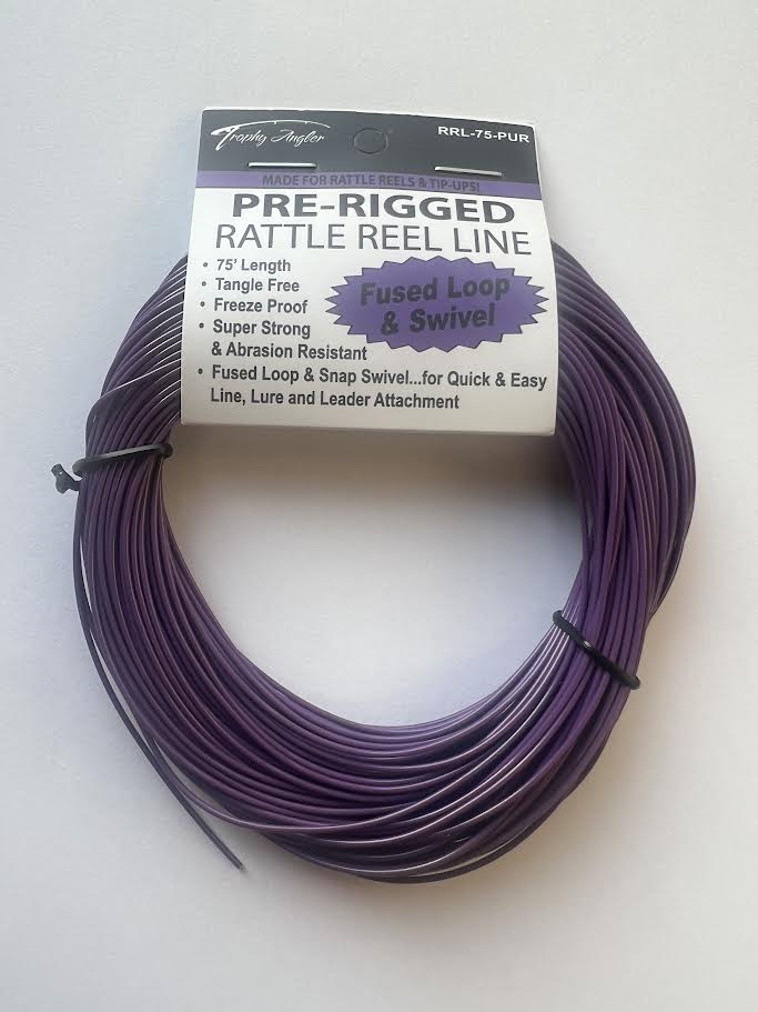 Trophy Angler 75' Pre-Rigged Rattle Reel and Tip-Up Line