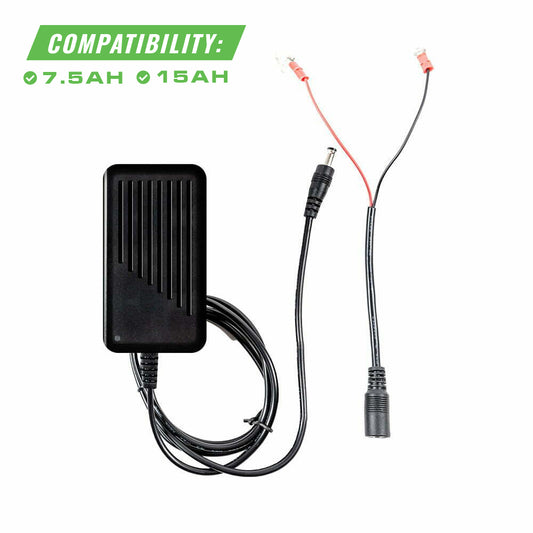 Norsk 21-300 Lithium 2A, 12.6V Charger w/Quick Connect Harness for 7.5Ah & 15Ah batteries