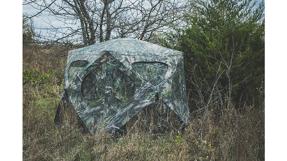 Ameristep Silent Brickhouse Wide Bottom Fire Retardant Hunting Blind