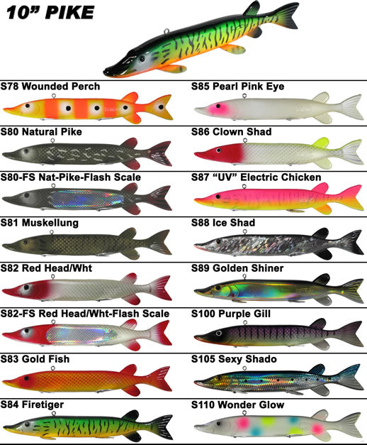 Bear Creek Northern Pike Spearing Decoys