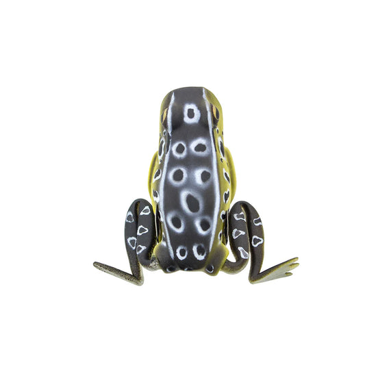 Lunkerhunt POP03 Popping Frog Hollow Body Frog, 2 1/4" at Rest/1 3/4" Extend, 1/2 oz, Croaker, Floating