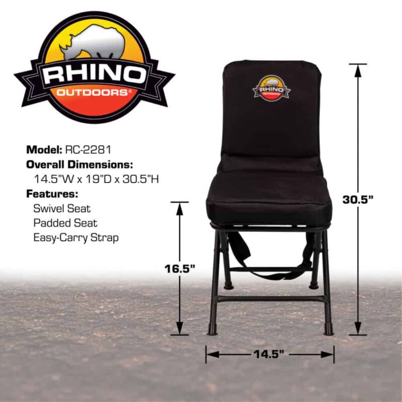 Rhino Outdoors Padded Swivel Hunting Chair