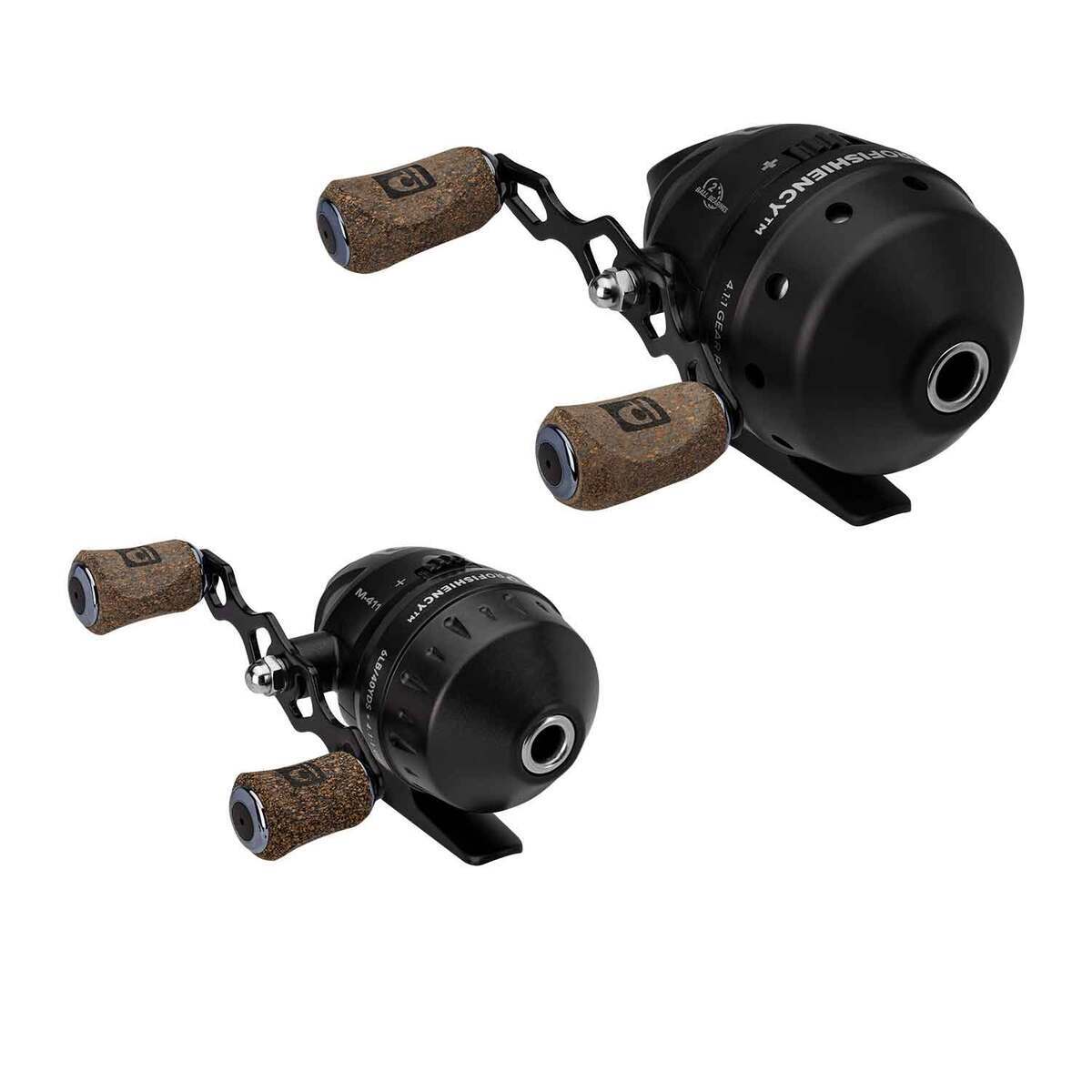 ProFISHiency  2 For 1 Black Spincast Reels, 2 Pack,1 Standard Size SC Reel and 1 Micro SC Reel