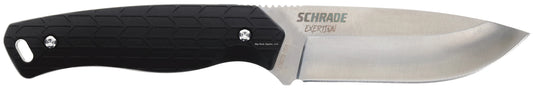Schrade 1159309 Exertion Drop Point Fixed Blade Knife, 4" Blade, Sheath