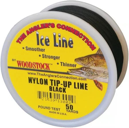 Woodstock ice line nylon tip line and rattle reel