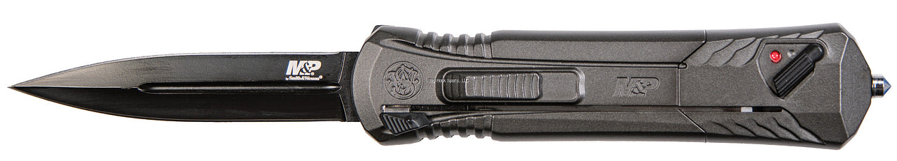 M & P Accessories 1092048 MPOTF10G OTF Folding Knife, Grey, Spear Tip