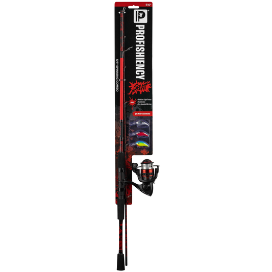 ProFISHiency Splat Spinning Carded Combo, 5' 6"