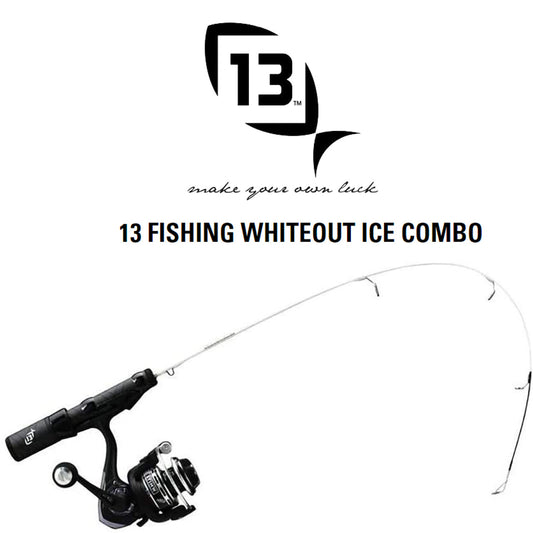 13 Fishing WOC255L Whiteout Ice Combo