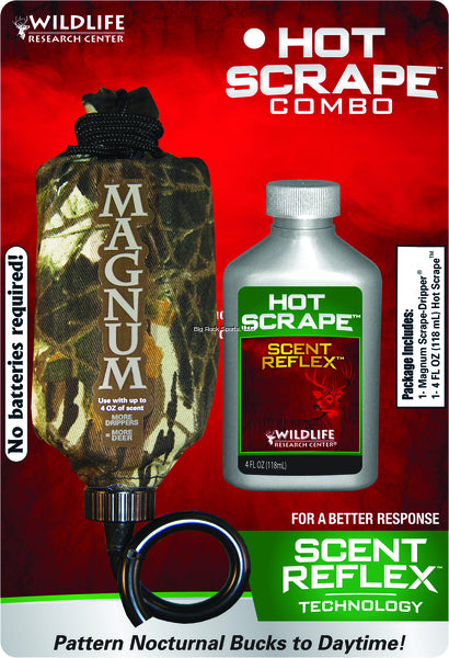 Wildlife Research 40387 Magnum Scent Dripper/ 4 FL OZ Hot-Scrape (Synthetic Scrape Scent)