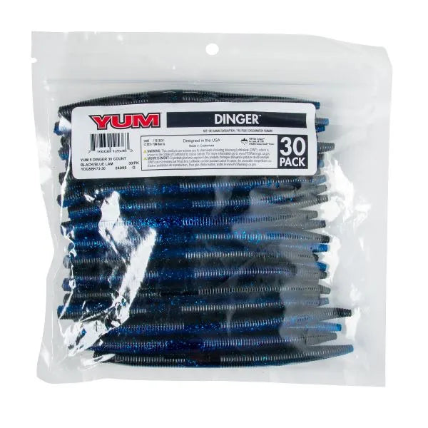 YUM Dinger Soft Plastic Stick Bait 5" 30 PACK